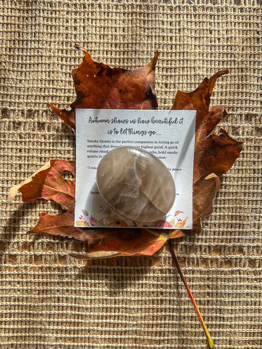 Leaf the Past Behind Smoky Quartz Stone